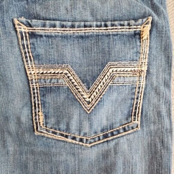 Rock & Roll Denim® Men's Raised Denim Stackable Dark Jeans BMTBD03103 Western - Picture 9 of 16